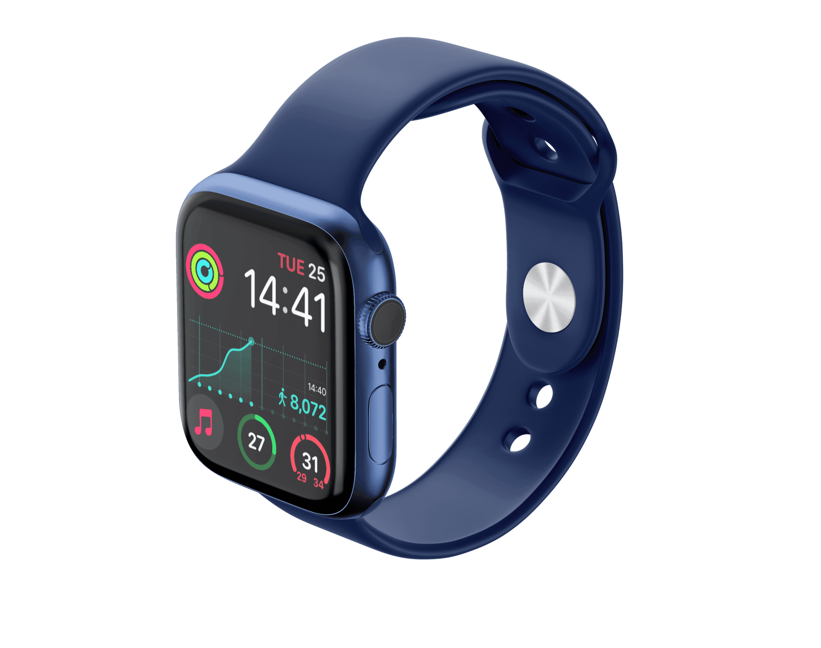 Steps Widget step counts on two Apple Watch faces alongside iPhone Lock Screen and Home Screen widgets